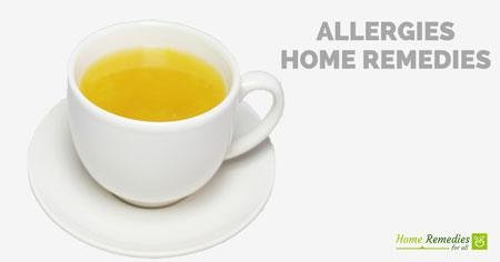 Ginger tea for allergies