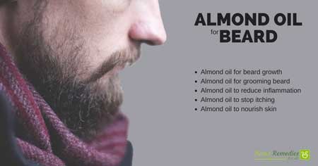 almond oil for beard