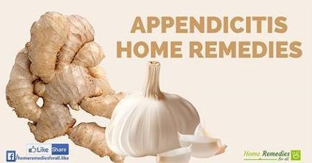 Ginger and garlic for appendicitis