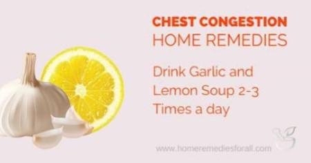 Garlic and lemon for chest congestion