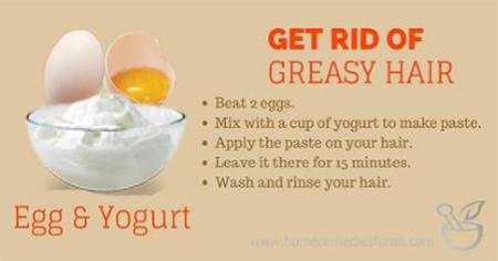 Eggs for oily hair