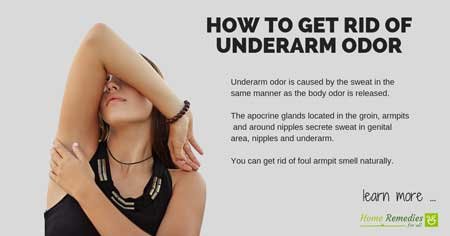 get rid of underarm odor