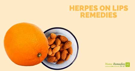 Almonds for herpes on lips