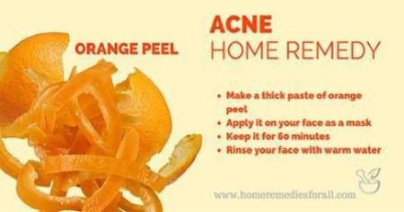 Orange Peel Acne Home Remedy