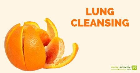 Orange peel for lung detox