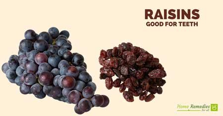 raisins good for teeth