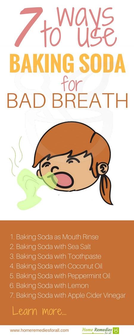 baking soda bad breath infographic