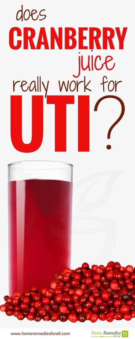 cranberry juice for uti infographic