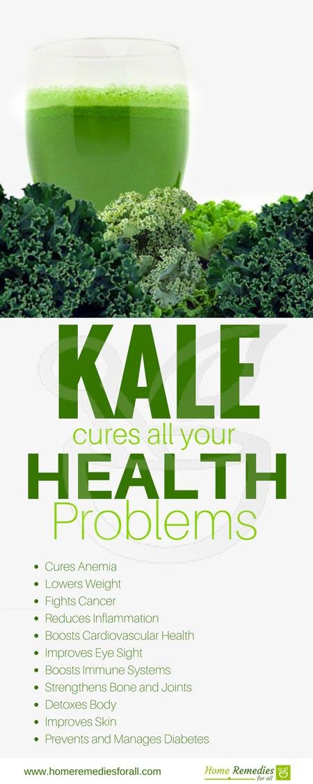kale health benefits infographic