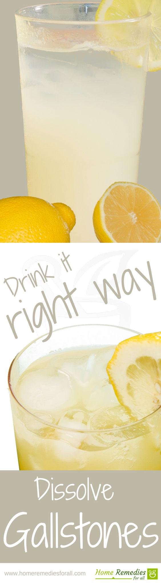 lemon for gallstones infographic