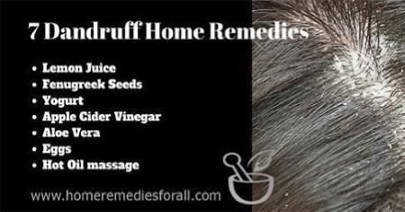  7 Dandruff remedies