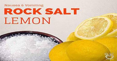 Rock Salt and Lemon to Prevent Vomiting