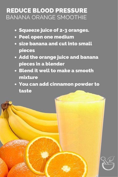 Drink Banana Orange Smoothie to Lower Your Blood Pressure