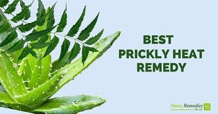 Neem Aloe Vera for prickly heat