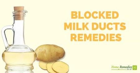 Potato juice for blocked milk ducts