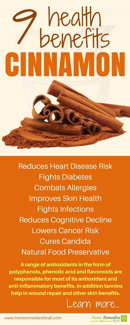 cinnamon benefits infographic