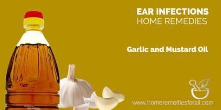 Garlic and mustard oil for ear infections