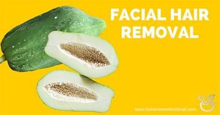Papaya for facial hair