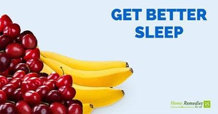 Cherries and bananas for better sleep