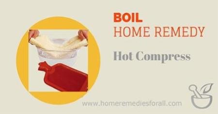 Hot compress for boils