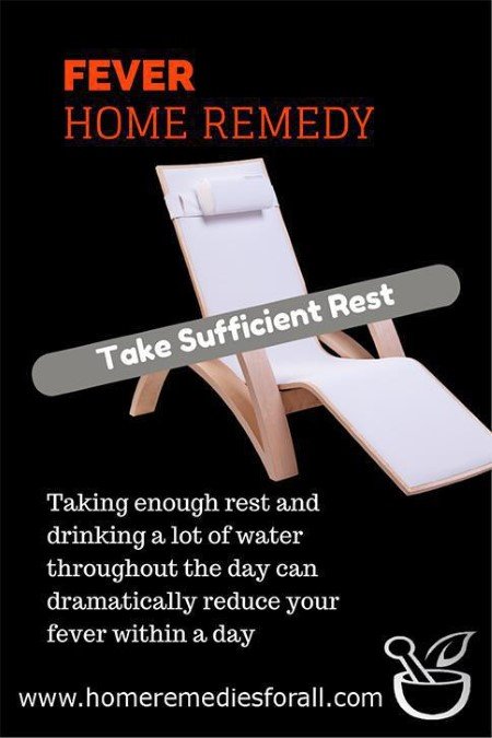 home remedies fever rest