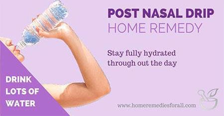 Hydration for Post Nasal Drip
