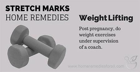 Picture of Home Remedies for Stretch Marks Weight Lifting Exercise