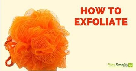 loofah to exfoliate