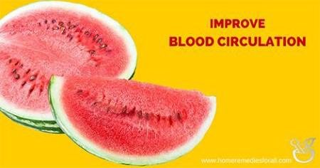 Watermelon for blood circulation