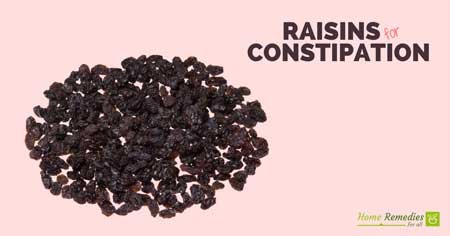 raisins for constipation