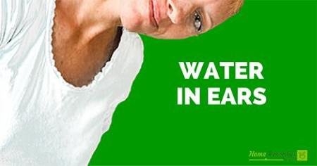 Tilting head to remove water from ear