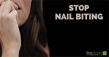 An adult biting nails