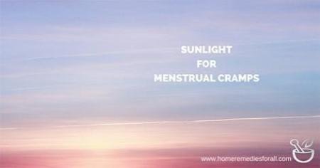 sunlight for menstrual cramps